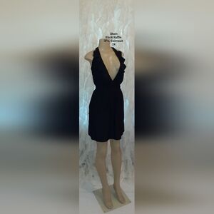 SHEIN Black Ruffle Swimsuit 3X